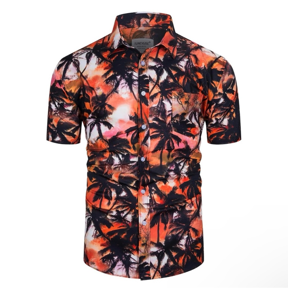 TUNEVUSE Button Down‎ Hawaiian Shirt